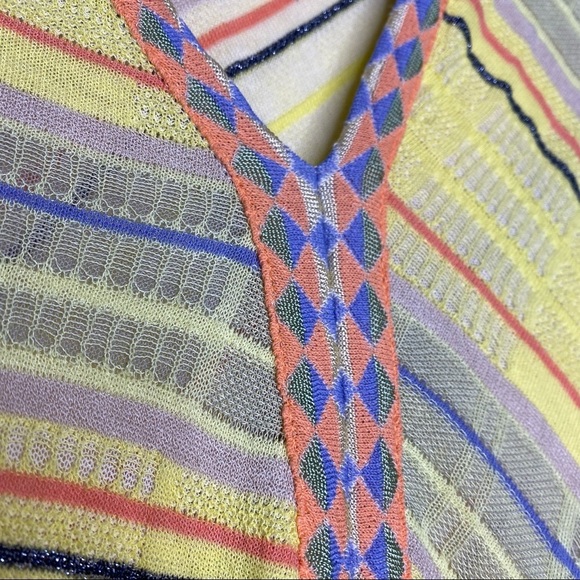 Anthro Aldomartins Yellow Multi Bamboo Dress size medium - Picture 7 of 7